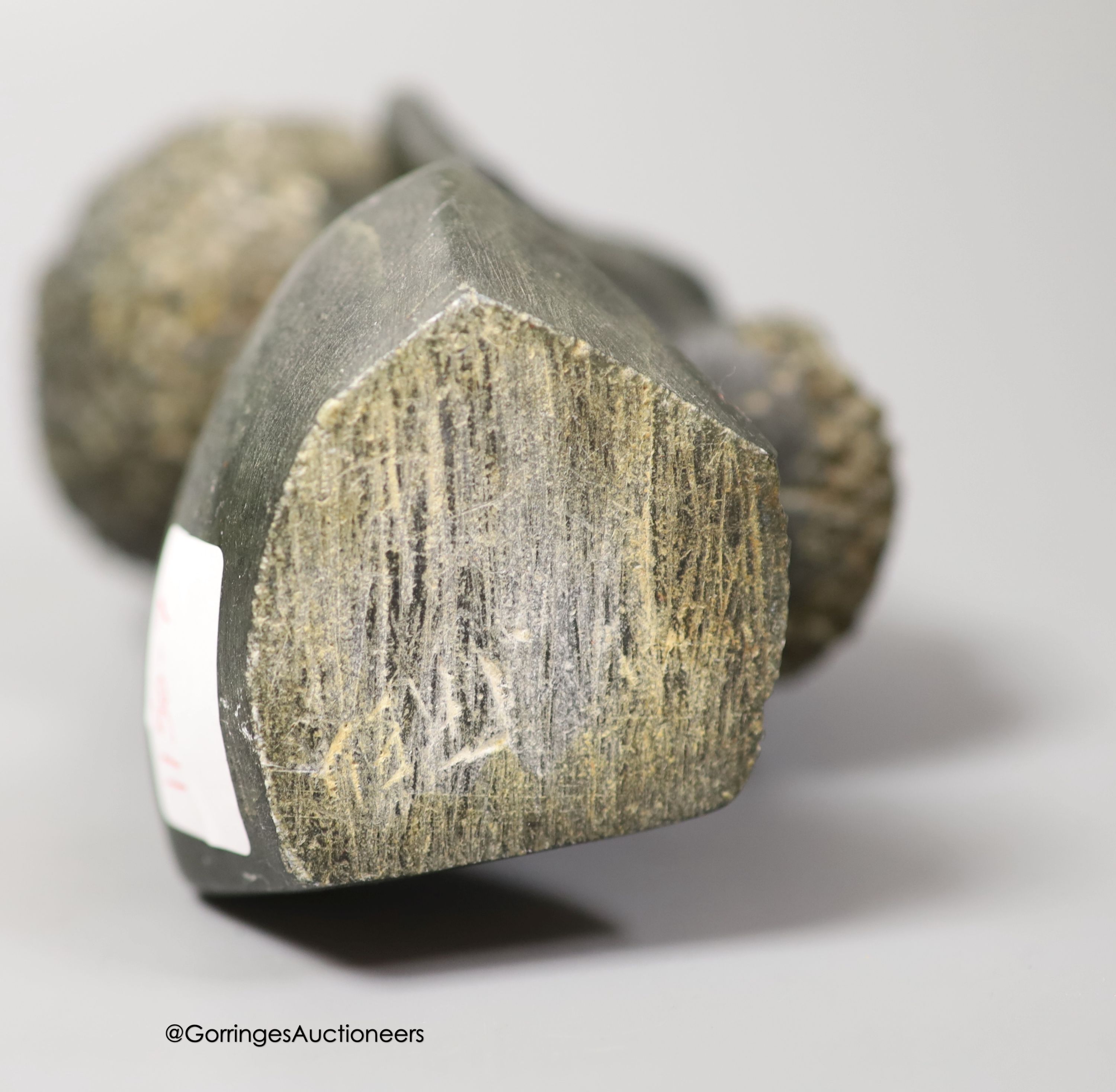 A Zimbabwe carved soapstone head